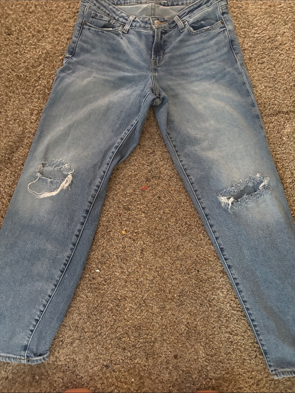 Old Navy Light Blue Distressed Women's Jeans